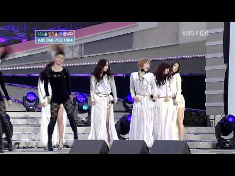 120414 - 4Minute - Volume Up ( KBS Sharing Hope Festival)