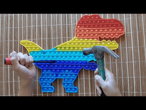 Jumbo Dinosaur Pop It Review | Pop It ASMR