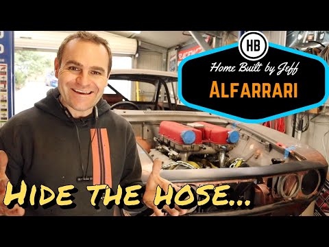 Lets play hide the hose...- Ferrari engined Alfa 105 Alfarrari build part 95