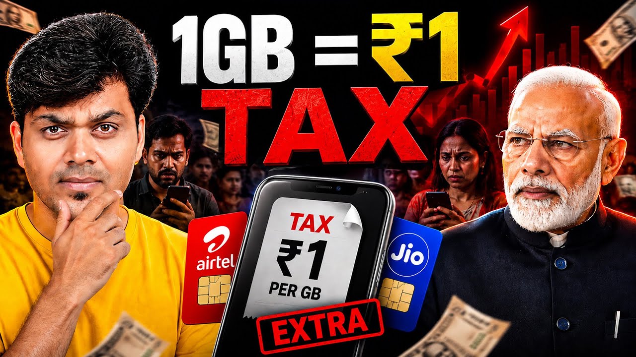 1GB Data = ₹1 TAX 😱 | Govt New Tax Proposal