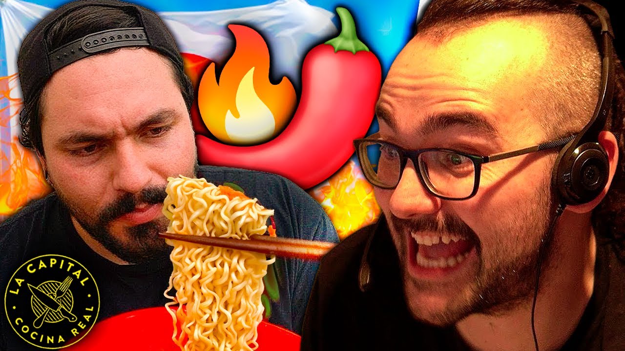 ¡EL RAMEN MÁS PICANTE del MUNDO! 🌶️ de ÓSCAR 'La Capital' 🍜  Xokas