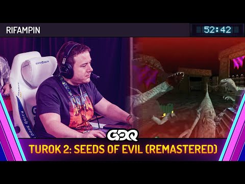 Turok 2: Seeds of Evil (Remastered) by Rifampin in 52:42 - Awesome Games Done Quick 2025