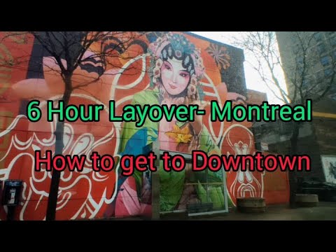 Montreal, Canada Layover Vlog🇨🇦 How to get to Downtown Montreal from YUL/ Things to do in Montreal