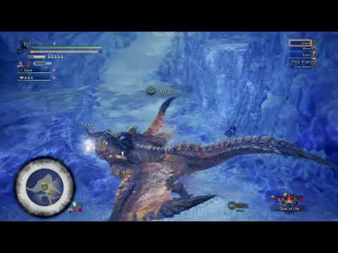 Iceborne Beta - flat ground mounting any weapon with glider mantle
