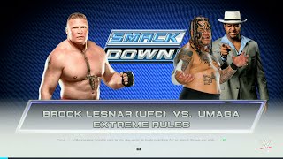 WWE 2K25 FULL MATCH - Lesnar vs. Umaga - BEAST vs. SAVAGE!