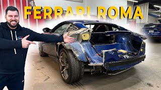 REBUILDING WRECKED 2021 FERRARI ROMA THAT THE INSURANCE COULDN