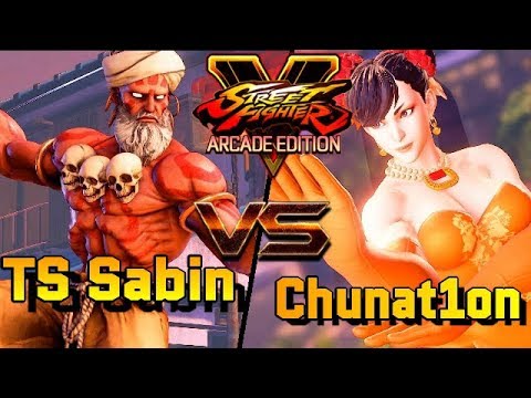 SFV/SF5 AE ☆ TS Sabin (Dhalsim) VS  Chunat1on (Chun li) Street fighter V Arcade edition