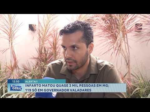 Alerta: infarto matou quase 3 mil pessoas em Minas; 119 em GV.