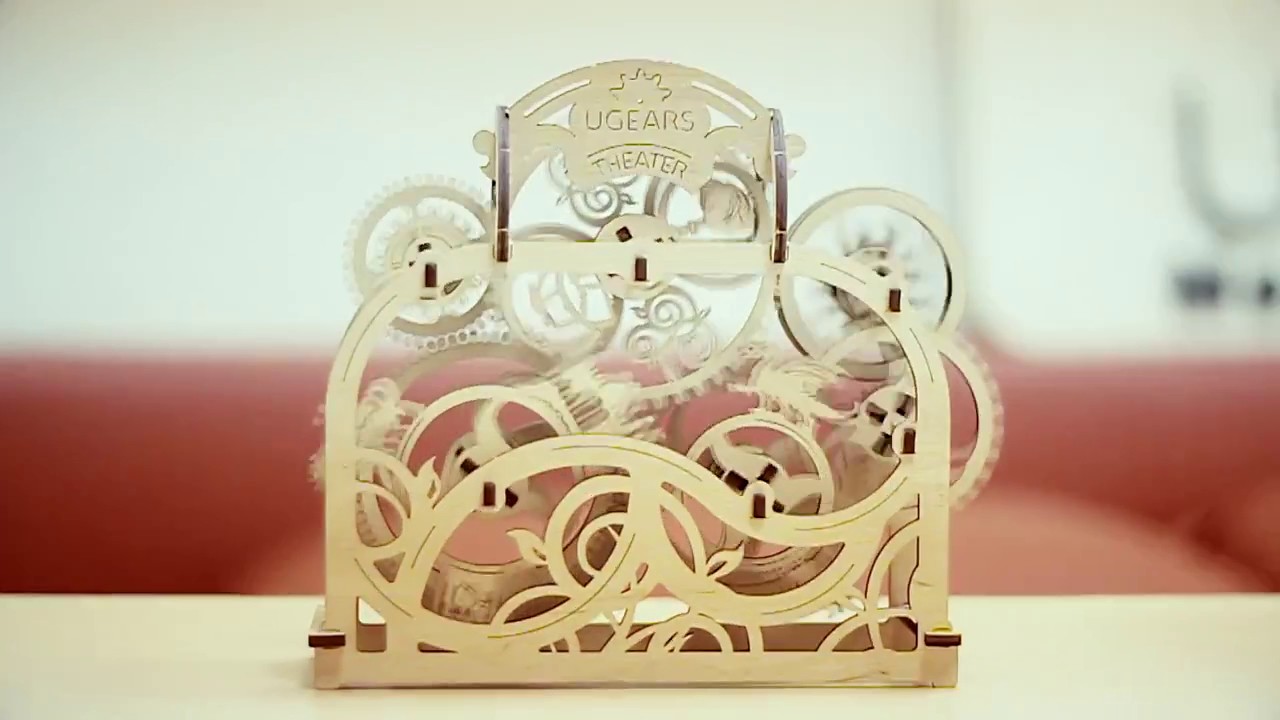 Ugears Переезд с рельсами - механический деревянный конструктор