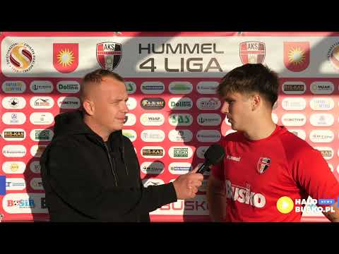 Pomeczowe wywiady z zawodnikami AKS 1947 Busko-Zdrój po meczu przeciwko SKS Wisła Sandomierz (13:0)