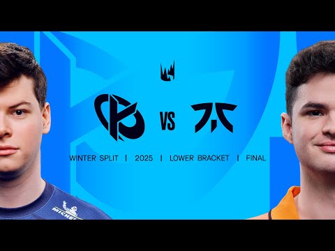 KC vs. FNC - 2025 LEC Winter Split Playoffs - Lower Round 4