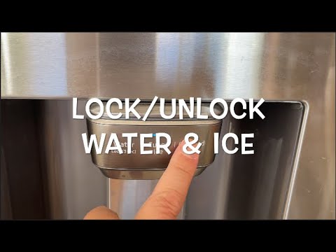 SAMSUNG FRIDGE: HOW TO LOCK/UNLOCK THE WATER and ICE DISPENSER (Control Panel)