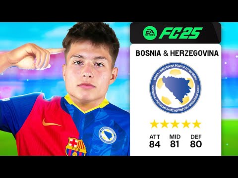 NAPRAVIO SAM OD BARSELONE BOSNU I HERCEGOVINU U FC 25!