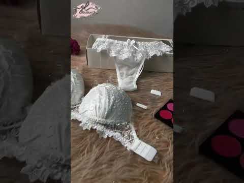 طقم فستان الفرح برا بوش اب مبطن أندر