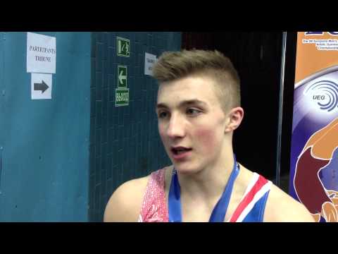 Sam Oldham (GBR) European Championships high bar silver