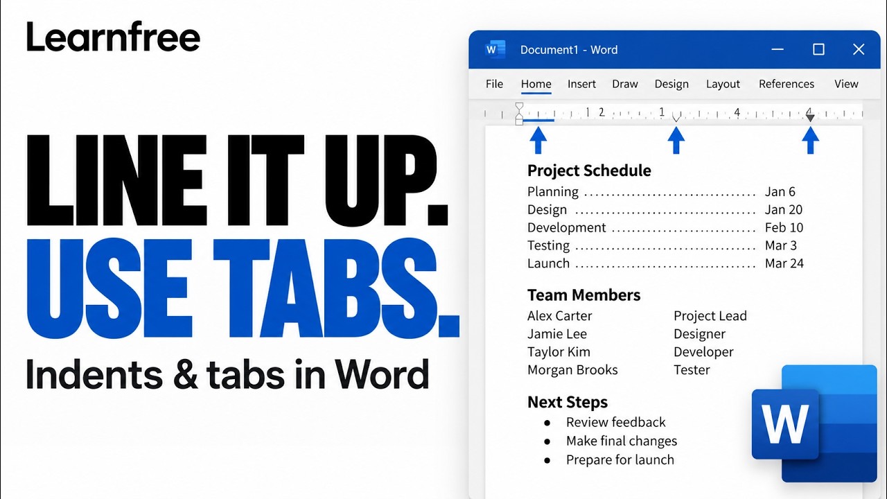 How to Use Indents and Tabs in Microsoft Word (Easy Tutorial)