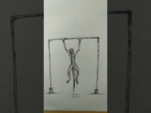 From tiny lizard to GODZILLA #stickman #storytelling #godzilla #animation #shorts