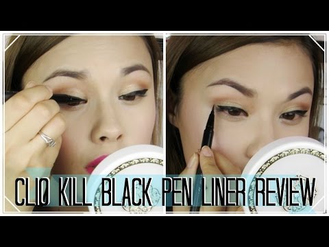 Korean Beauty Review: CLIO Kill Black Liner ♥ 클리오 워터프루프 펜 라이너 킬 블랙 화장품 리뷰 Video