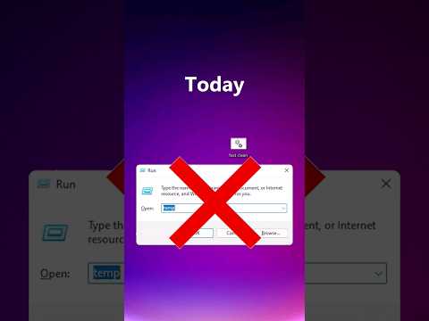 Automate Your %temp% Cleaning in Minutes! 🚀💻 #computerknowledge #automatedsystem #youtubeshorts