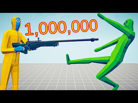 1.000.000 DAMAGE AWP PLAYER vs EVERY UNIT - Totally Accurate Battle Simulator TABS