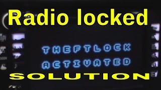 How to Unlock GM , Hummer and Cadillac Navigation, Radio, CD  theftlock activated