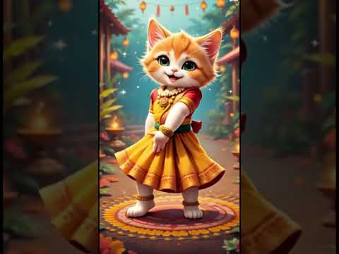 Cute Beautiful Tamil Kitten Dance🥰 #cat #cats #catvideo #catdance #funnycat #dancevideo  #shorts