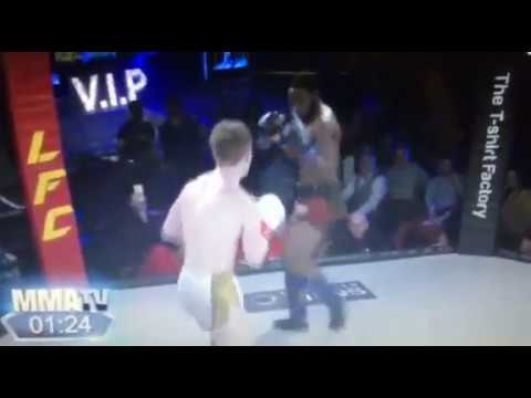 Ben Woolliss 2nd round spin kick KO - Lion fighting championships