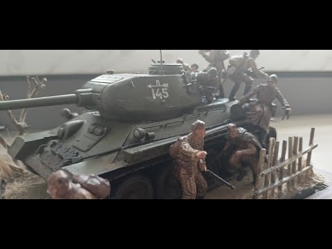 T-34/85 diorama 1/35