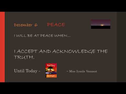 Iyanla Vanzant~UNTIL TODAY~December 6