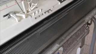 毎段穴あきのあるレース編み