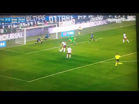 Edin Dzeko Miss against Atalanta