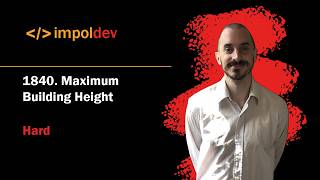 YouTube video 'Maximum Building Height | LeetCode 1840 - Python'