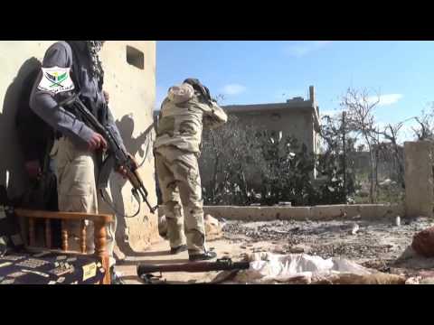 التصدي لقوات النظام من قبل لواء أحرار إنخل على جبهة الشيخ مسكين في ريف درعا