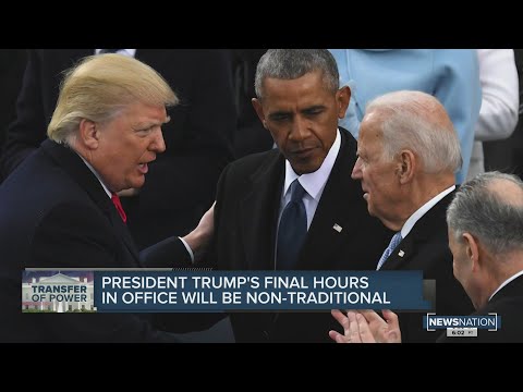 President Trump's final hours in office expected to be non-traditional