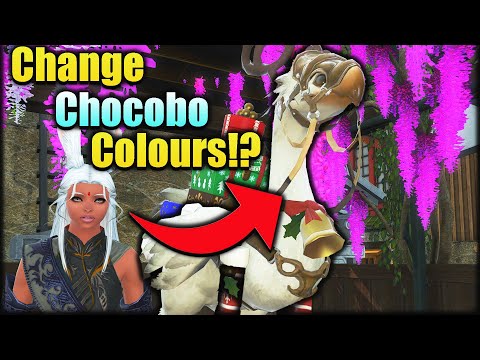 Super EASY to change chocobo colors! FFXIV Chocobo Guide