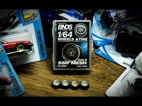 1:64 SSR Mesh Custom Hot Wheels alloy wheel unboxing and review