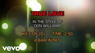 Don Williams - True Love (Karaoke)