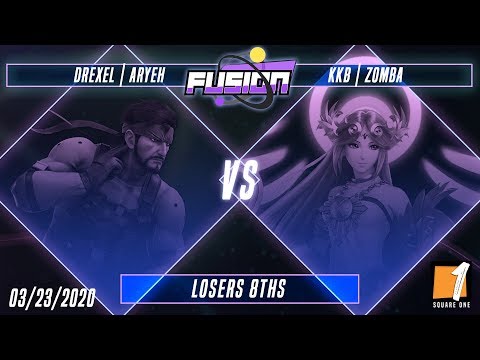 Fusion.EXE #15 - Drexel | Aryeh (Snake) Vs. KKB | Zomba (Palutena/ROB) - Losers 8ths - SSBU