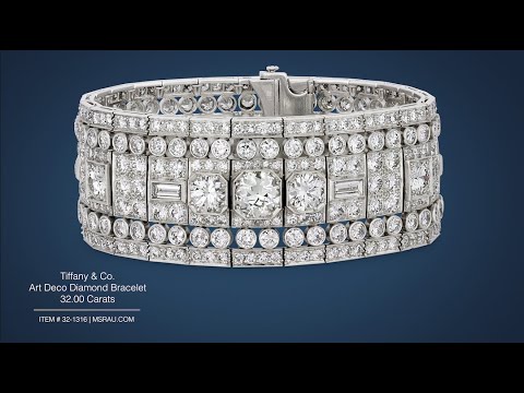 Tiffany & Co.  Art Deco Diamond Bracelet (32.00 Carats) | M.S. Rau