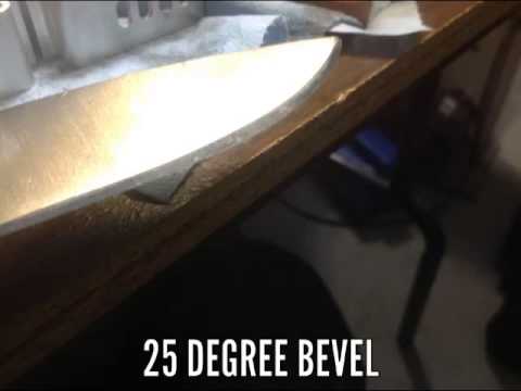 How do you build a drop point knife from a bandsaw Blade