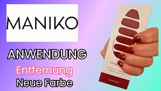 NAGELFOLIE ANWENDUNG mit Entfernung | neue Farbe | Maniko | 2025
