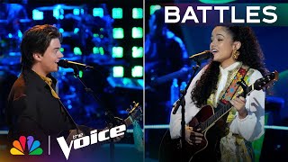 Madison Curbelo and Kyle Schuesler Give Jason Mraz&#39;s &quot;Lucky&quot; a Spanish Twist | Voice Battles | NBC
