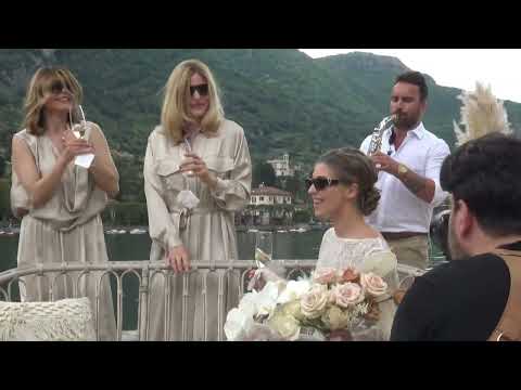 Sax DJ for weddings in Italy, private and corporate events - Lorenzo Giupponi - Wedding at Lake Como