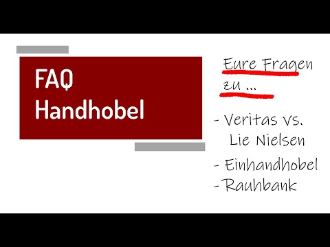 FAQ Handhobel - No. 62, Einhandhobel, Rauhbank