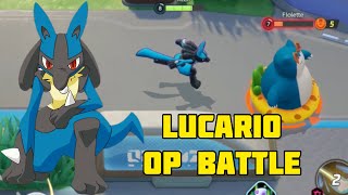 Lucario battle Gameplay Pokemon Unite