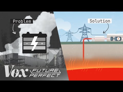 電池很髒。地熱發電可以幫助。 (Batteries are dirty. Geothermal power can help.)