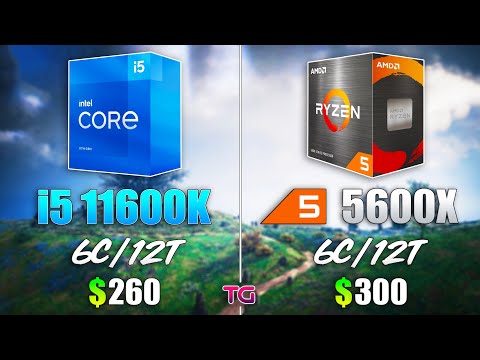 Core i5 11600K vs Ryzen 5 5600X - Test in 9 Games