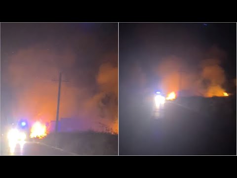 Zjarr pranë ish-uzinës së Baterive në Berat, digjet një sipërfaqe me shkurre