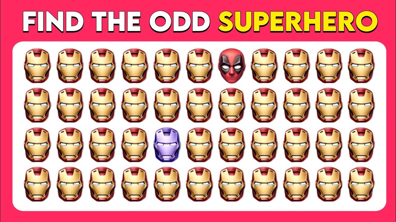 Only 7% Of Peoples Can Find the Odd Emoji Out 🤔✅ | Superhero Emoji Quiz | Marvel & DC Quiz |