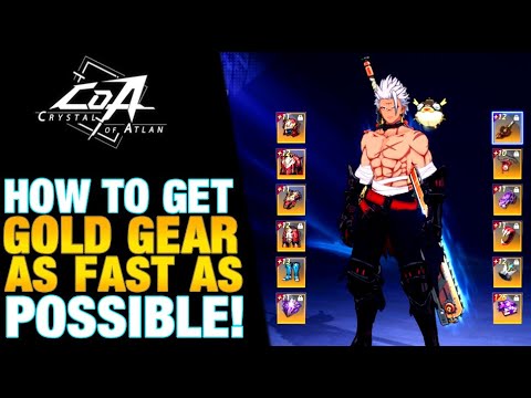 The TOP 5 FASTEST Ways to get GOLD GEAR! | Crystal of Atlan PS5 Gameplay #CoA #Crystalofatlan